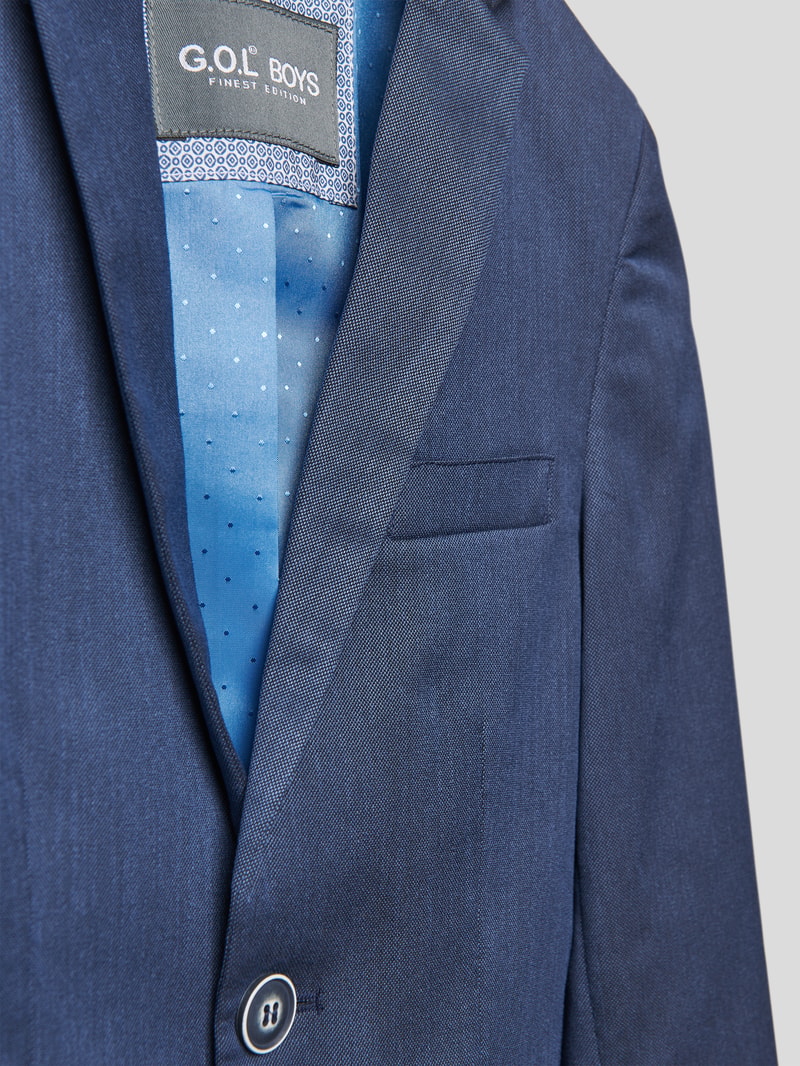 Slim Fit Sakko mit Stretch-Anteil in blau