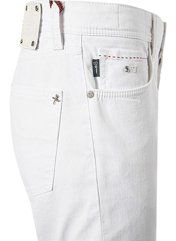 tramarossa, Jeans Leonardo, Regular Slim, Baumwoll-Stretch, Midnight Sun, weiß