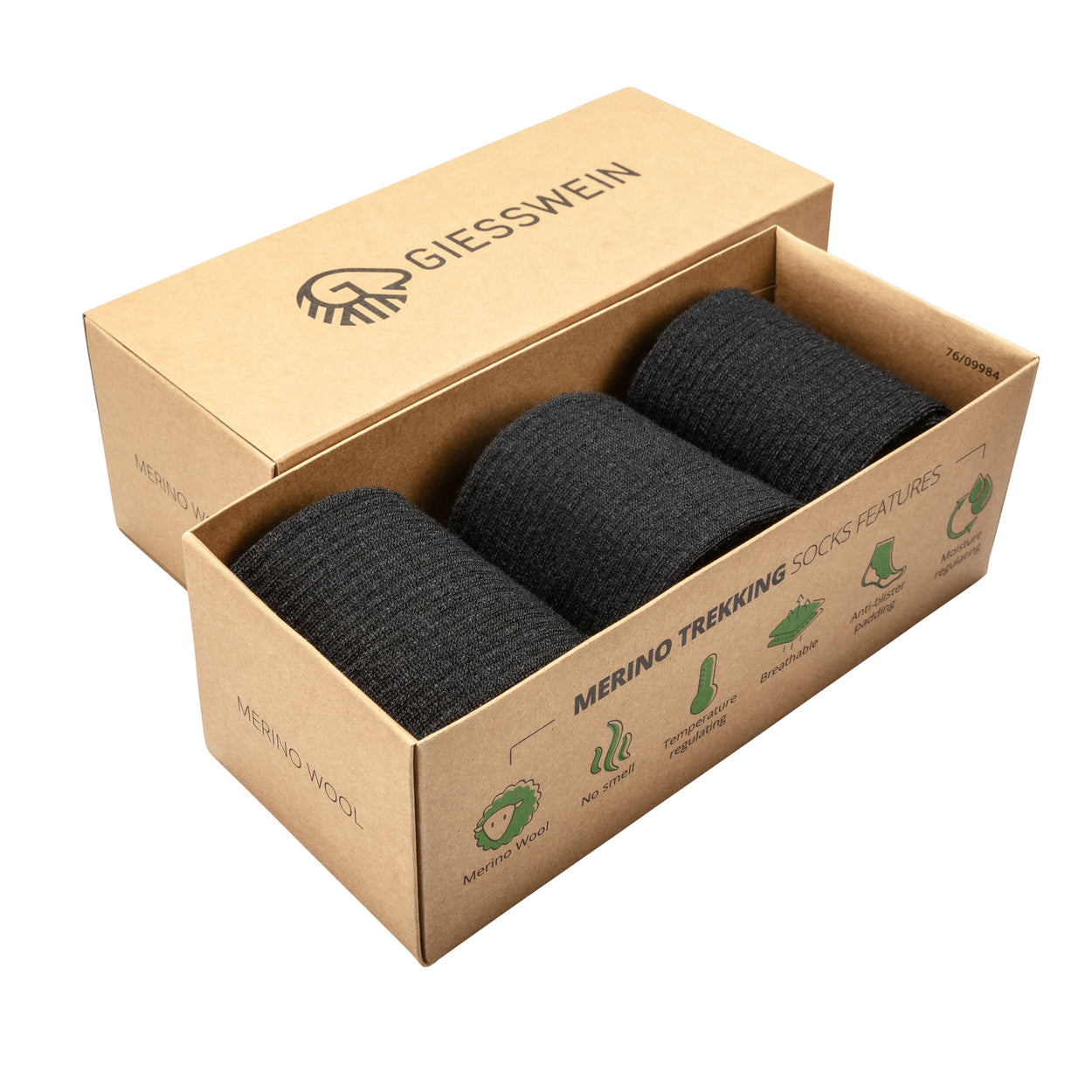 Merino Trekkingsocken 3er-Pack