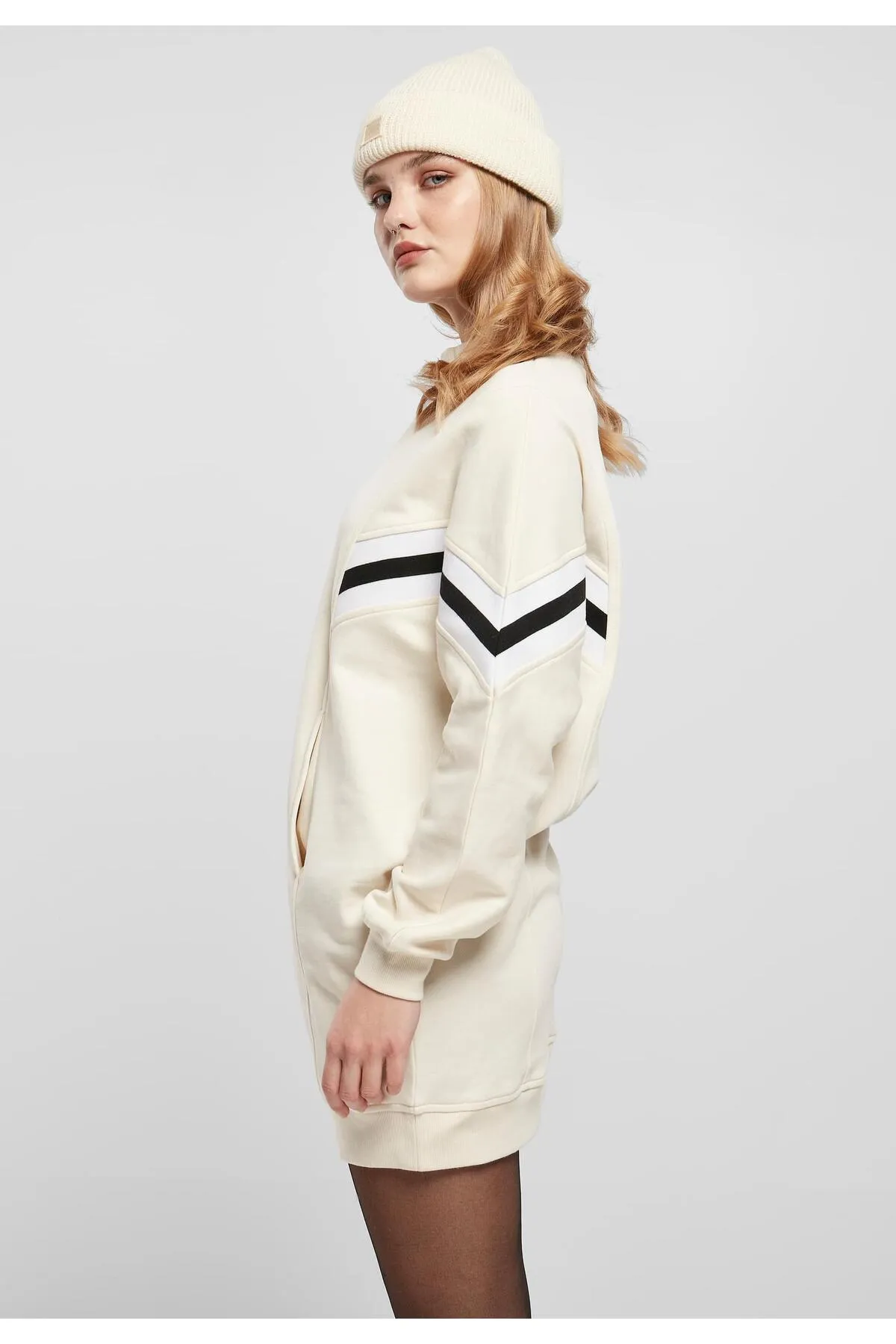Urban Classics  Damen Übergroßes College-Sweatkleid für Damen