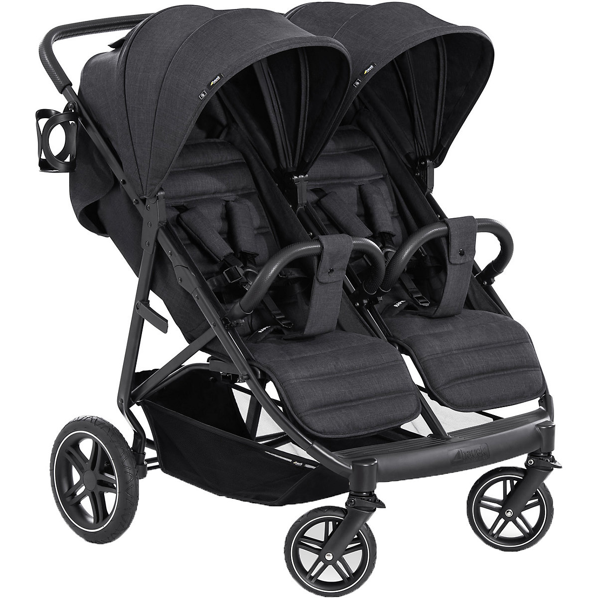 Geschwisterwagen Uptown Duo, Melange Black