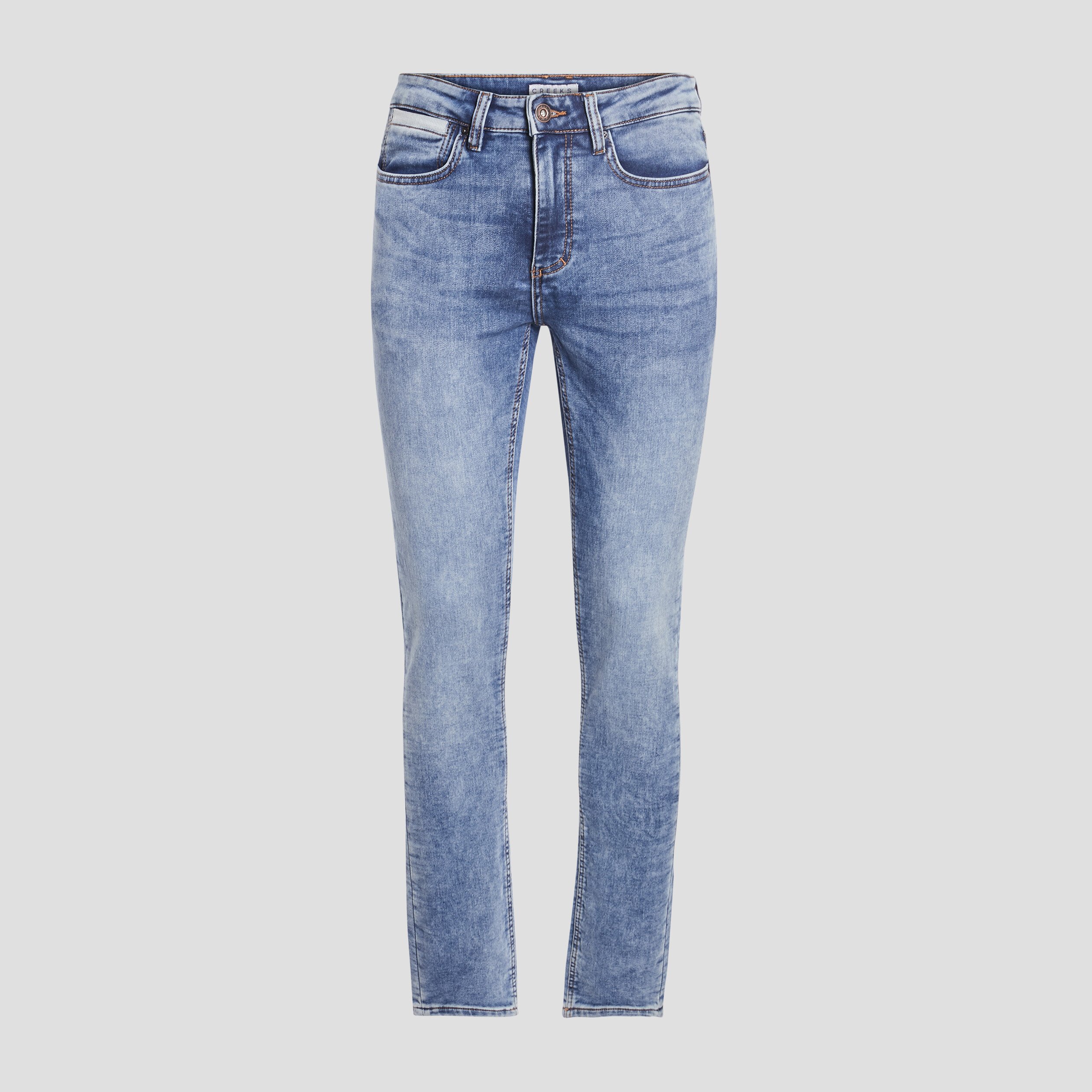 Jeans slim stretch Creeks denim stone homme | La Halle