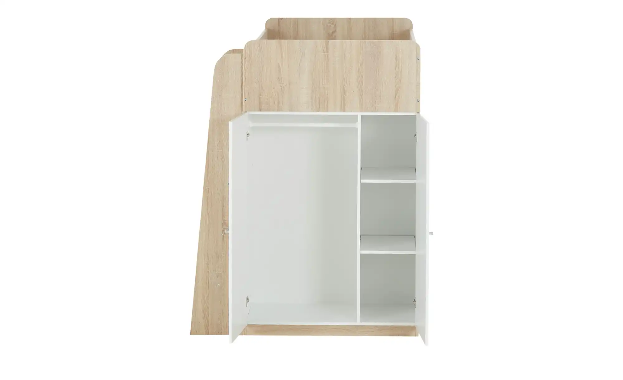 Hochbett mit Kleiderschrank und Schreibtisch