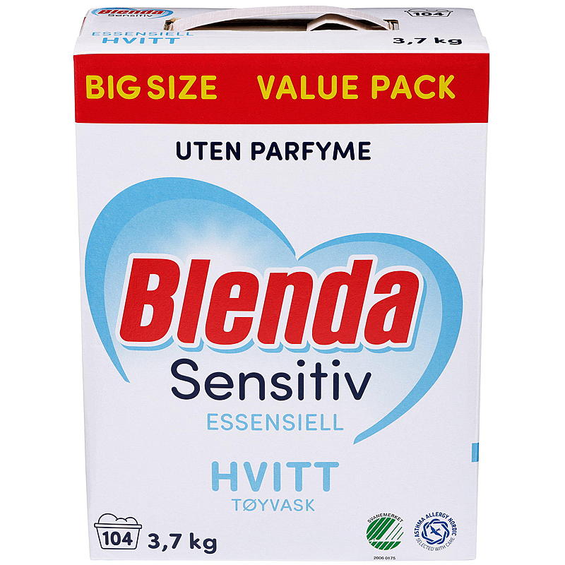 Blenda Blenda Essensiell 3,7 kg hvitt