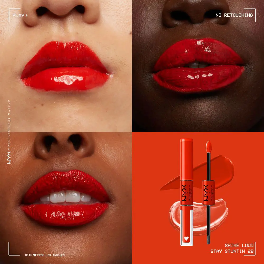 NYX Shine Loud Double-Ended Stay Stuntin кармин