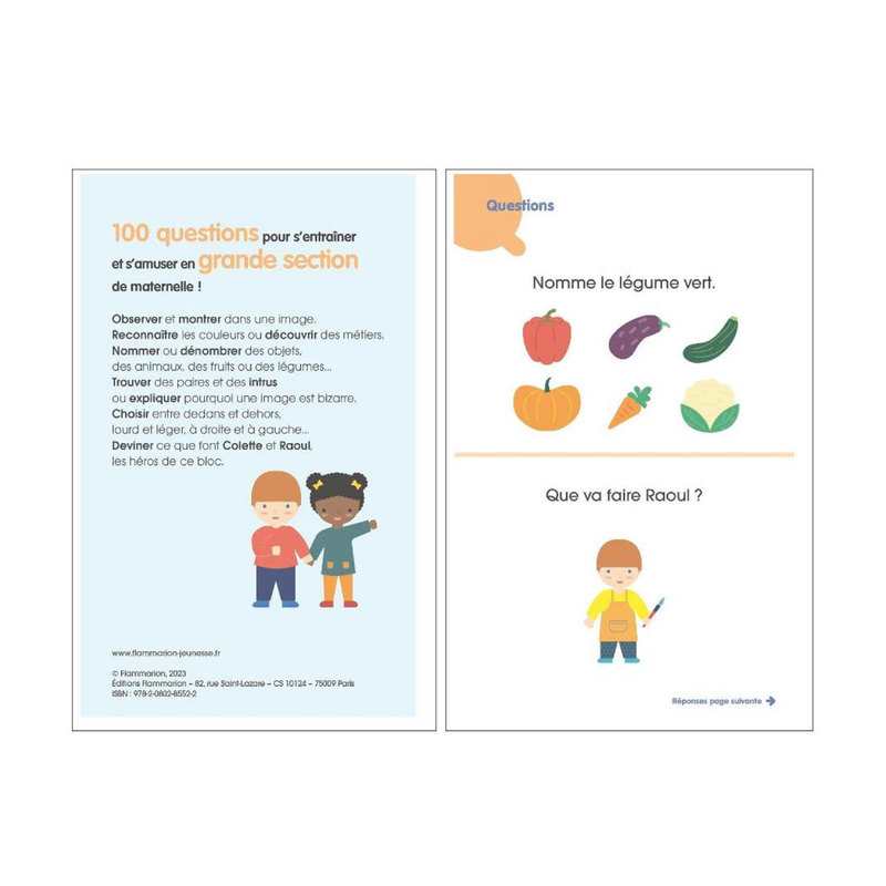 Livre Je suis en maternelle mon quiz de grande section - Père Castor Flammarion