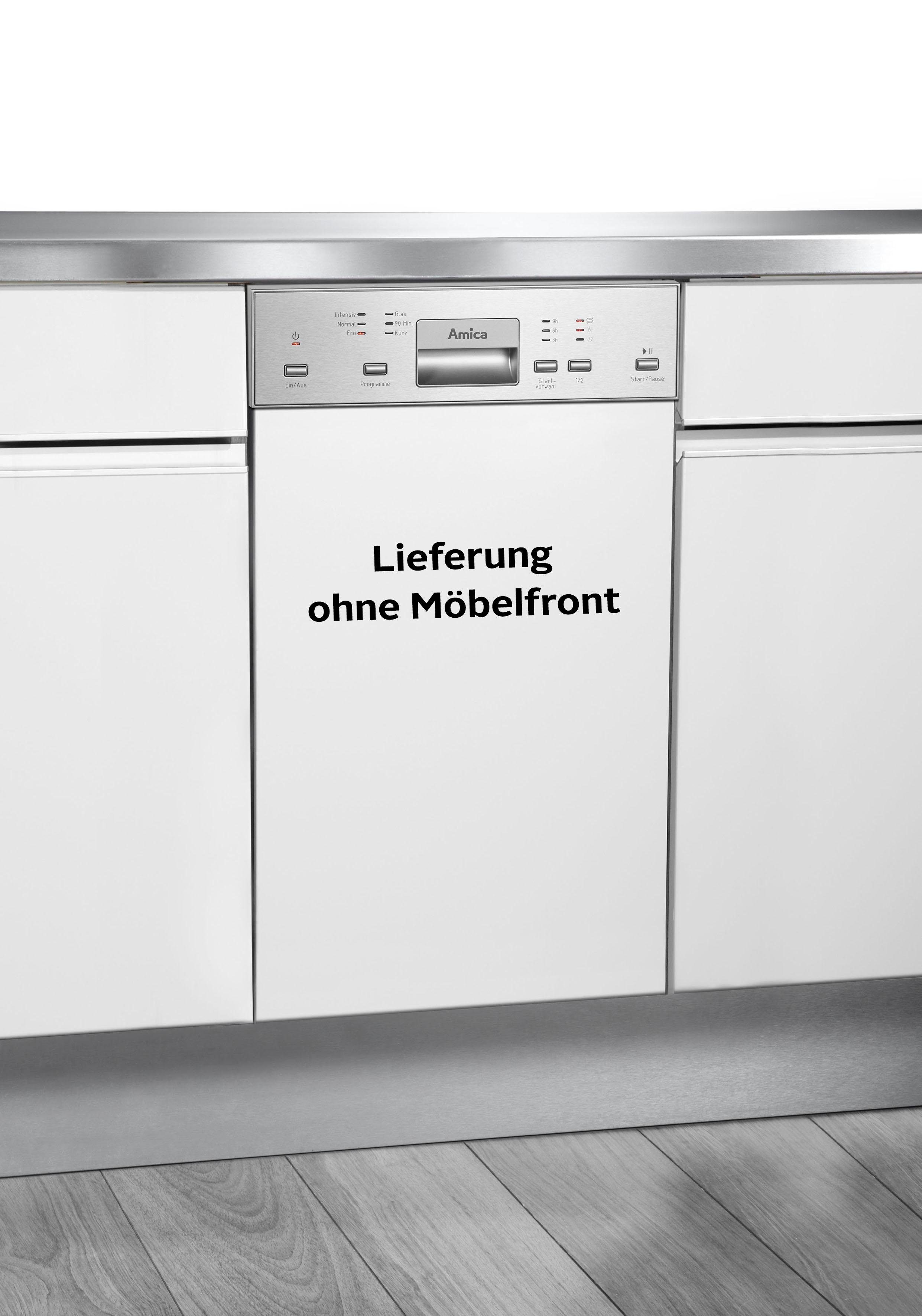 Amica teilintegrierbarer Geschirrspüler, EGSP 14895-1 E, 10 Maßgedecke, Energiesparfunktion ECO