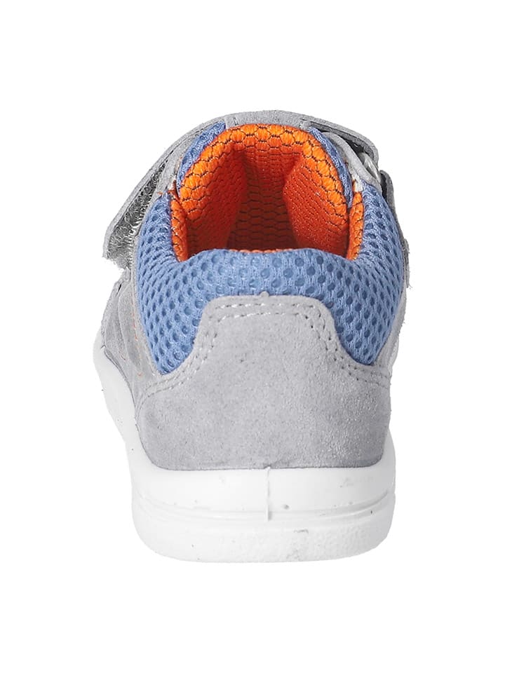 PEPINO Leder-Sneakers in Grau/ Hellblau günstig kaufen