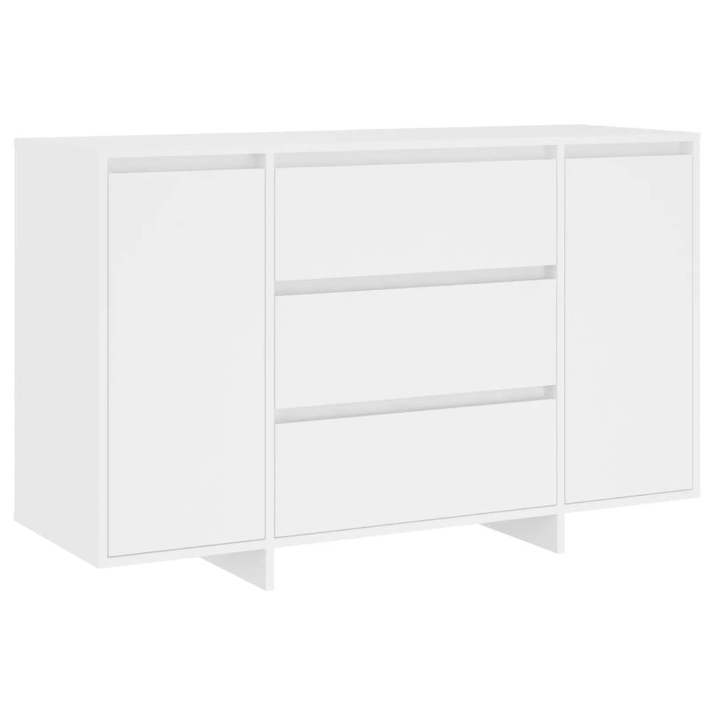 vidaXL Sideboard Sideboard mit 3 Schubladen Weiß 120x41x75 cm Holzwerkstoff (1 St)