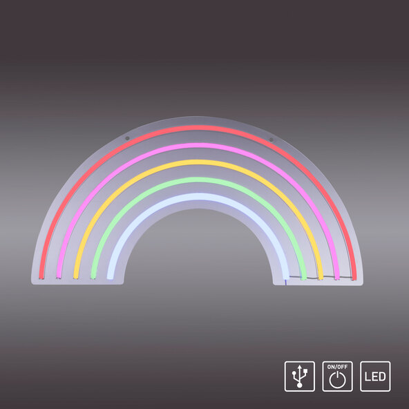 LED-Neon-Schild Regenbogen