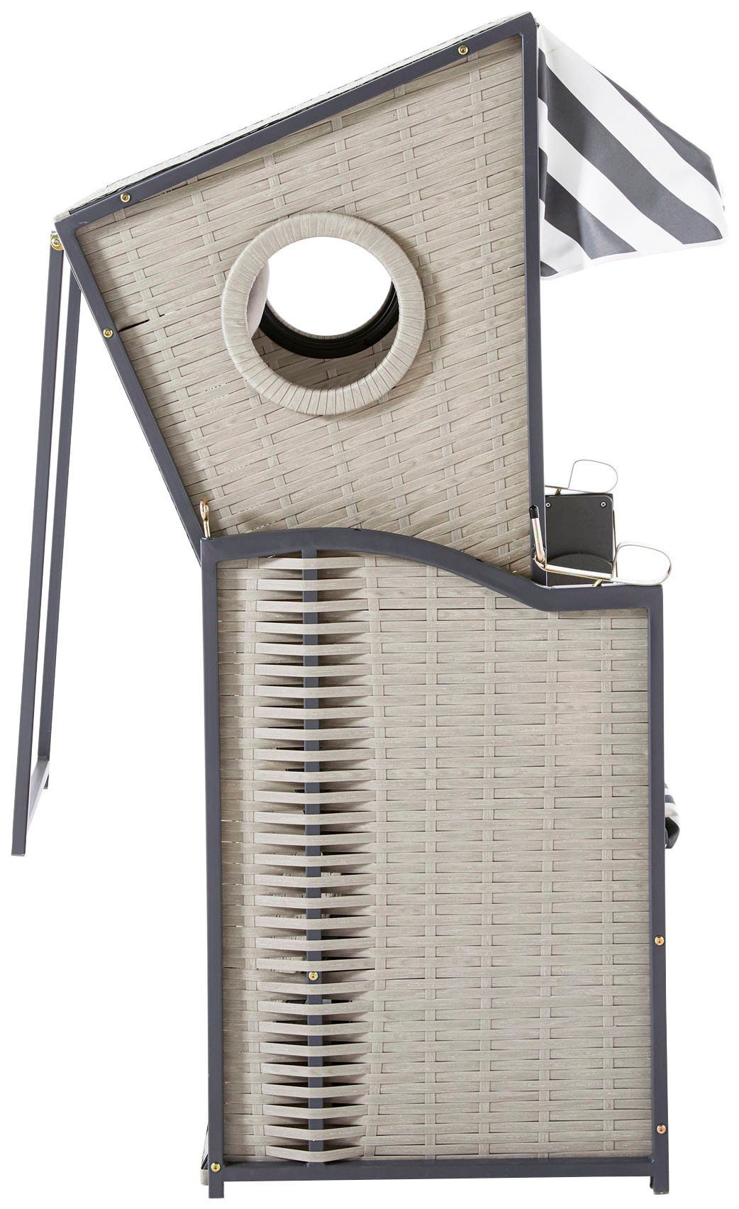 my Flair Strandkorb Bulli, BxTxH: 82x60x155 cm, Halblieger, 1-Sitzer