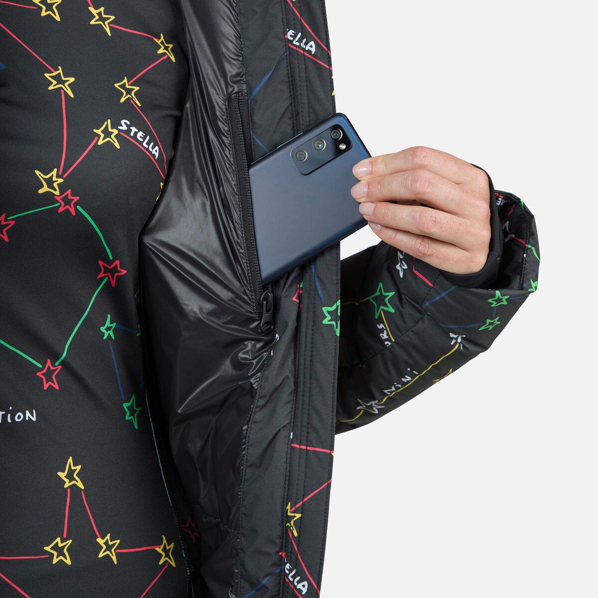 JCC Modul Printed Down Bomberjacke für Damen