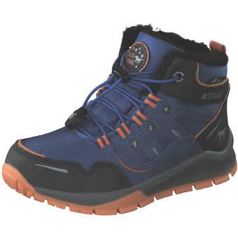 Mustang Schnür Boots in blau