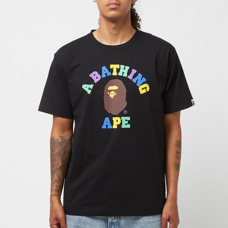 A Bathing Ape Colors College Tee Black