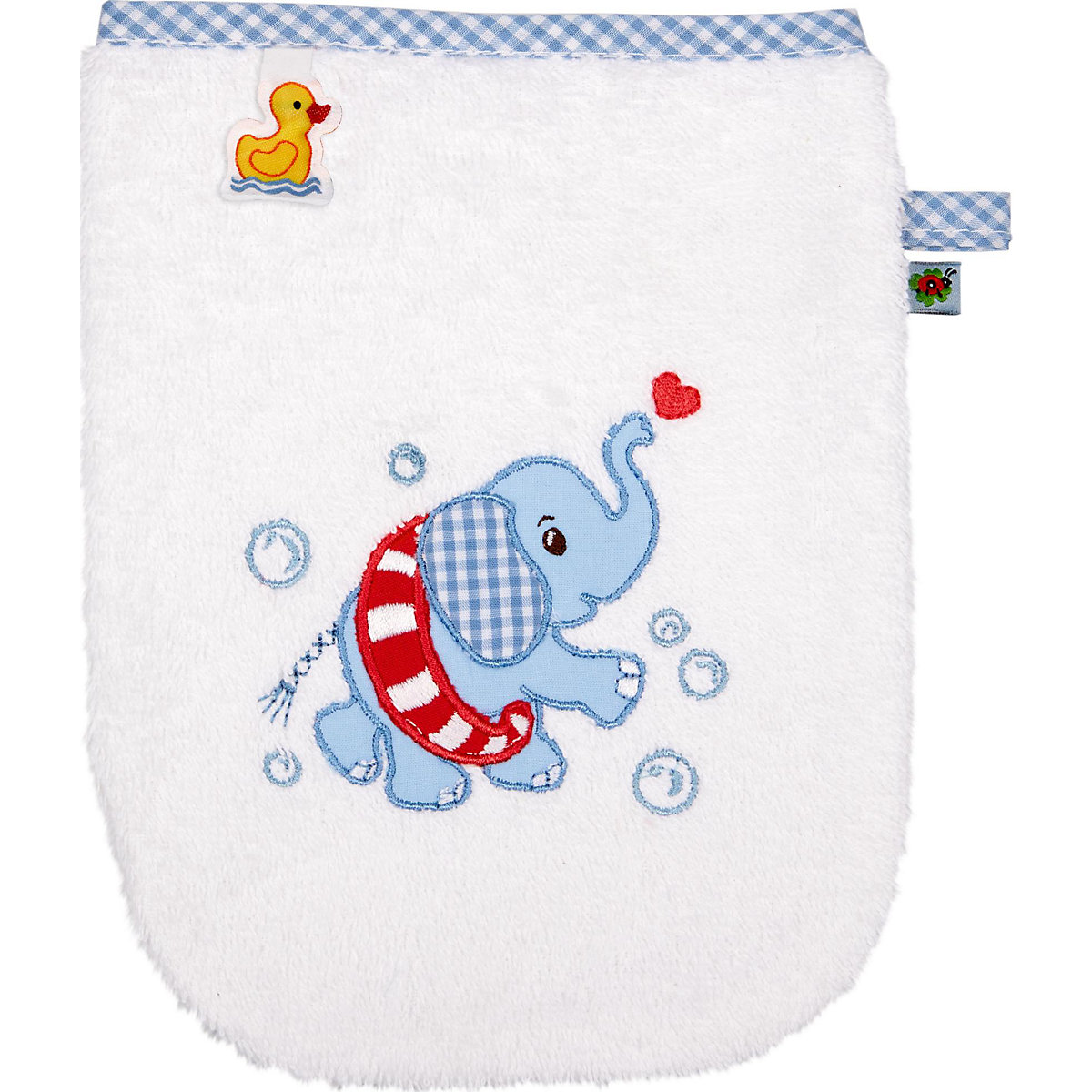 Waschhandschuh BabyGlück Elefant hellblau