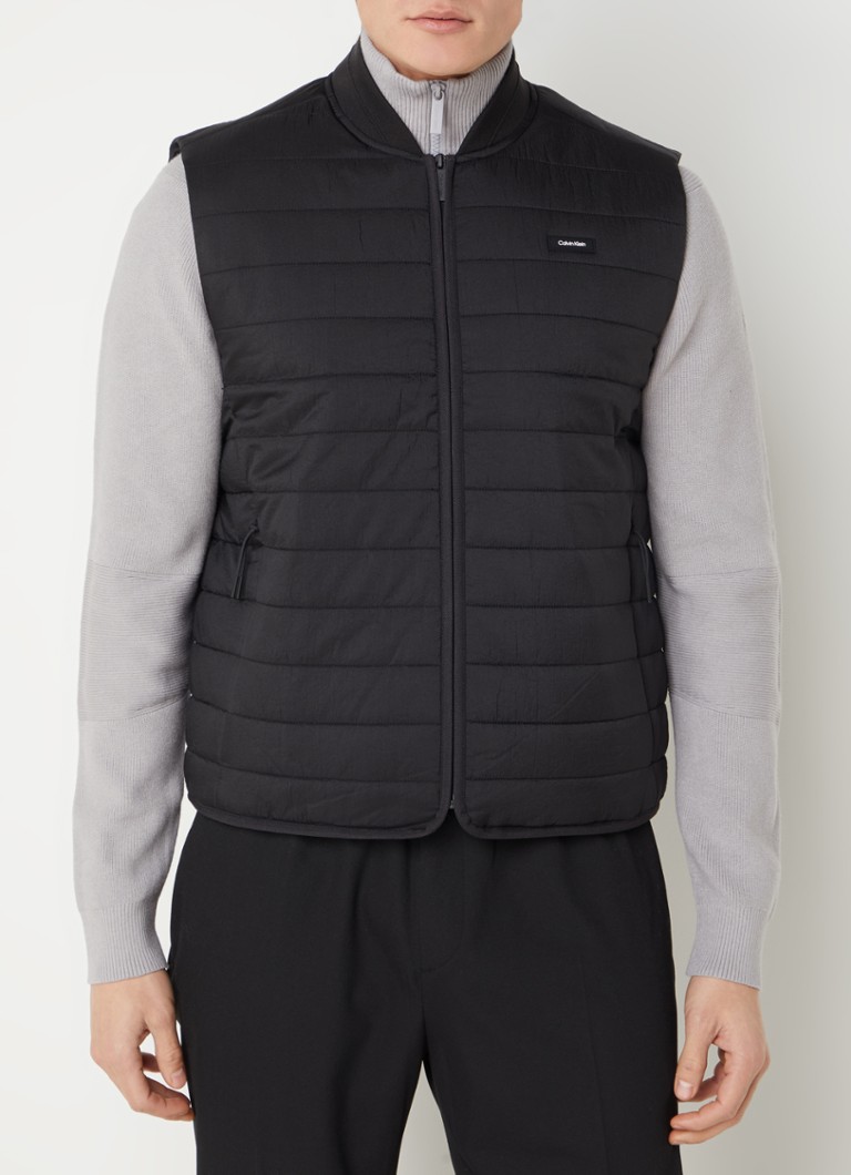 Calvin Klein Quilted bodywarmer with side pockets and quilt pattern