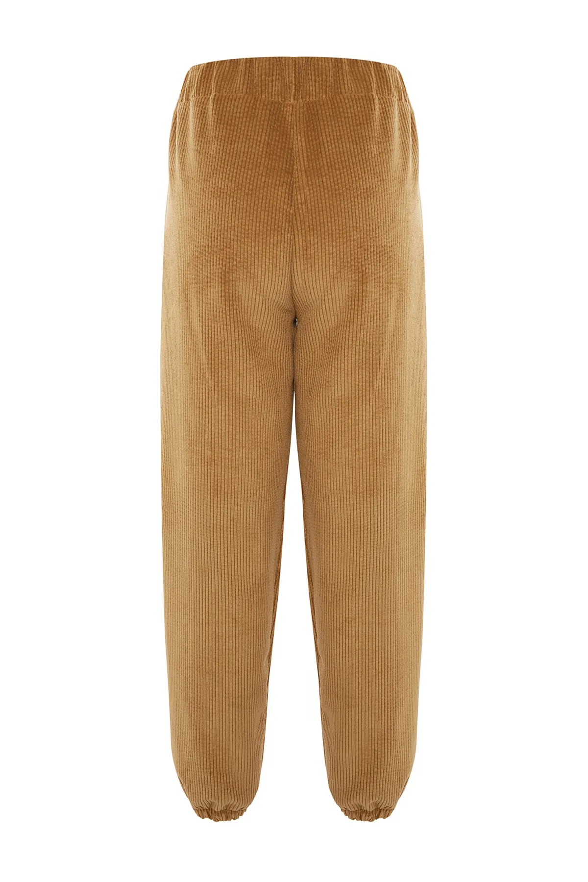 Trendyol Collection  Kamelfarbene Webhose mit hoher Taille TWOAW23PL00297