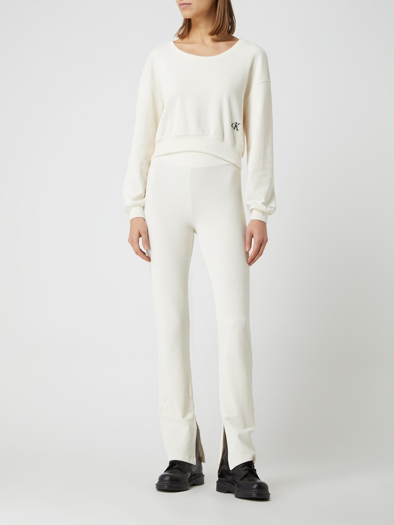 Schlupfhose aus Cord  in offwhite
