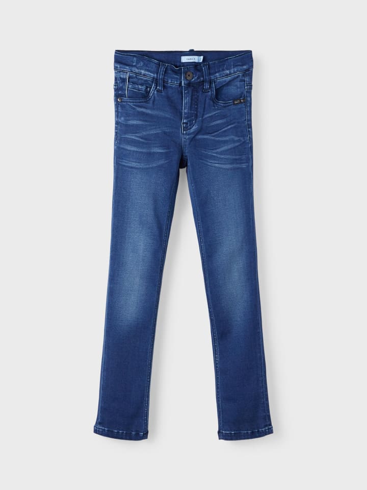 name it Stretch Jeans Slim Fit NKMTHEO in Dunkelblau günstig kaufen