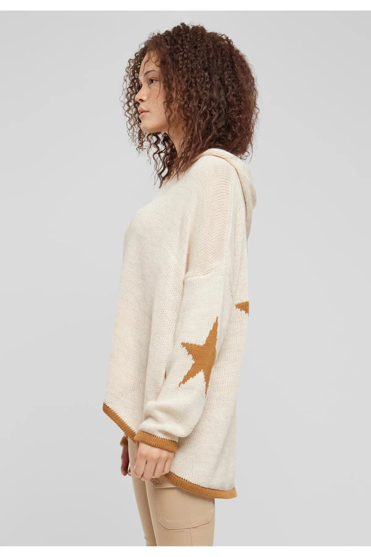 Cloud5ive  Damen Cloud5ive Damen Oversized Hoodie mit Stern Print hinten