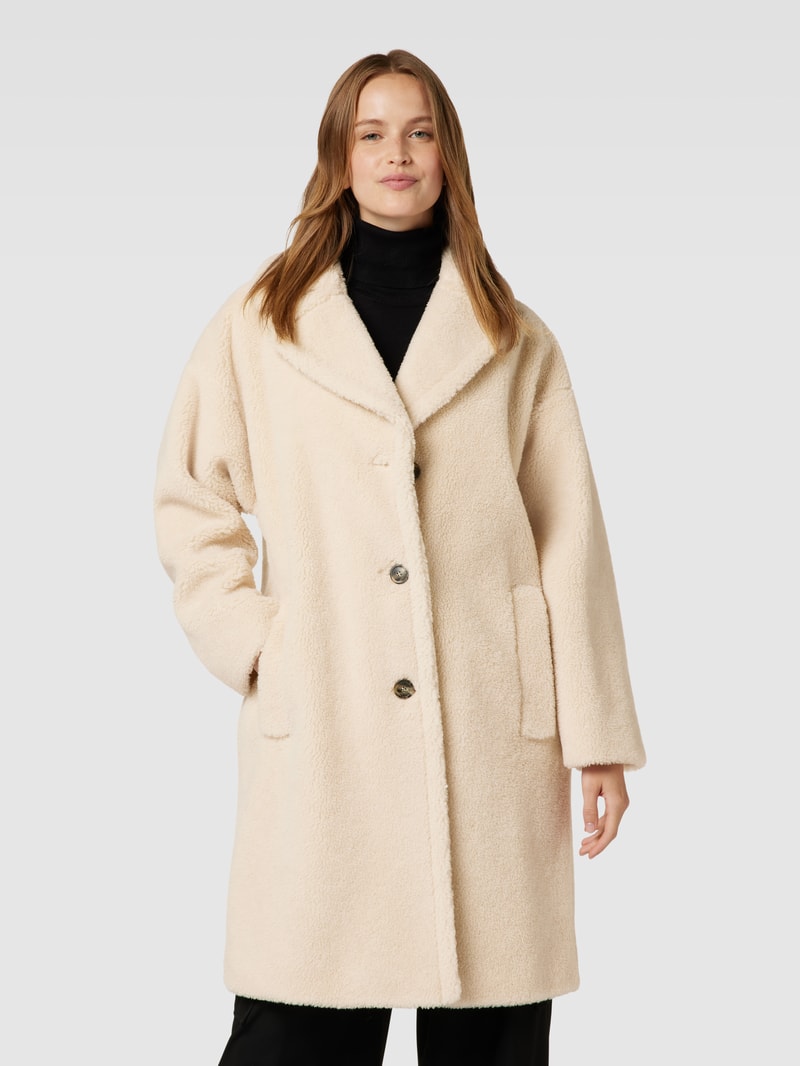 Mantel mit überschnittenen Schultern Modell 'VEBER' in beige