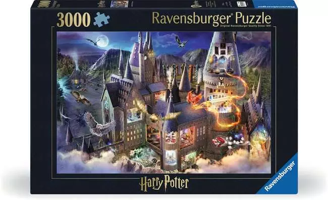 Puzzle 3000 Teile - Hogwarts Castle Cutaway