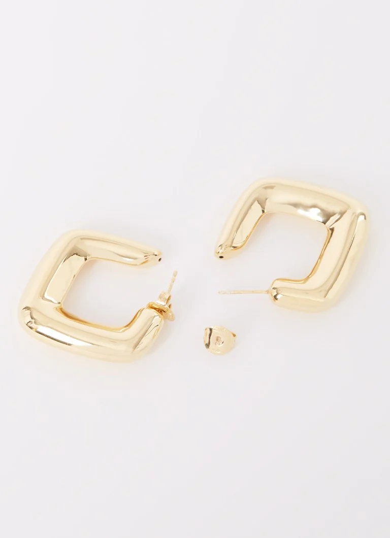 LOTT. gioielli Classic M gold-plated stud earrings