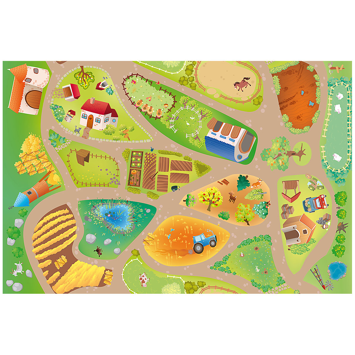 V-MAT -100x150 Spielmatte Farm