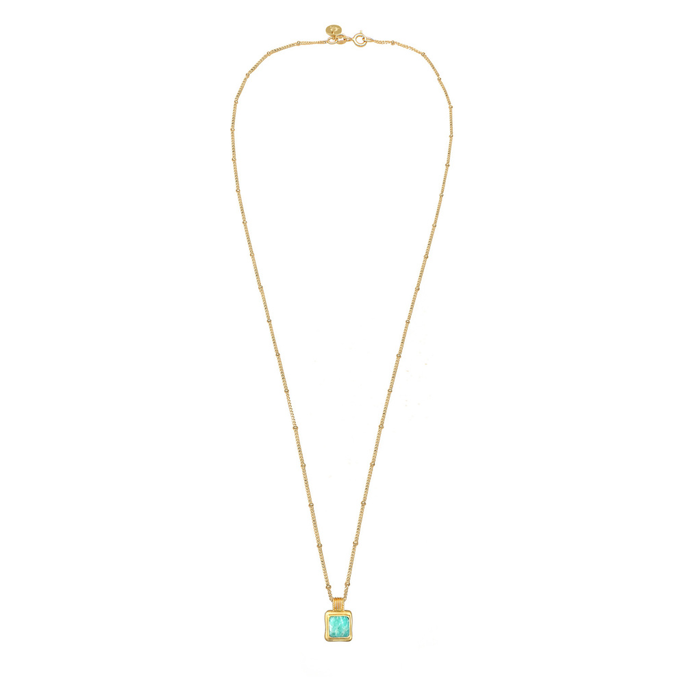 Elli PREMIUM Elli PREMIUM Collier Gemme Pendentif Filigrane avec Cristal d'Amazonite Collier F collier