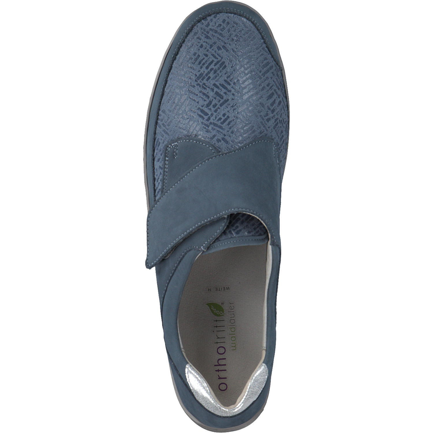 Waldläufer Henni 496H31, Komfort-Halbschuhe, Damen, DENIM DENIM SILBER