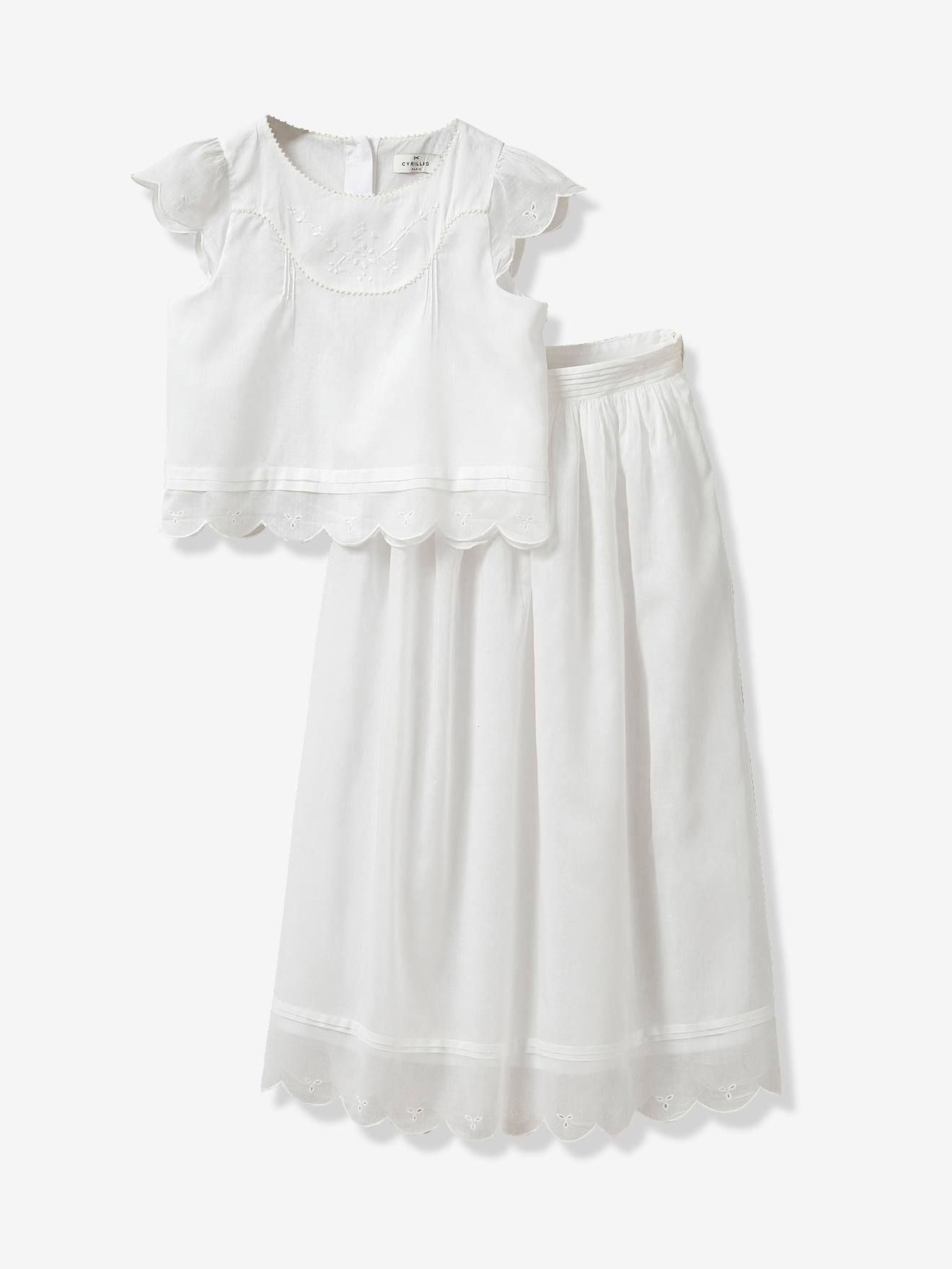 Ensemble cérémonie Anouk CYRILLUS blanc doux