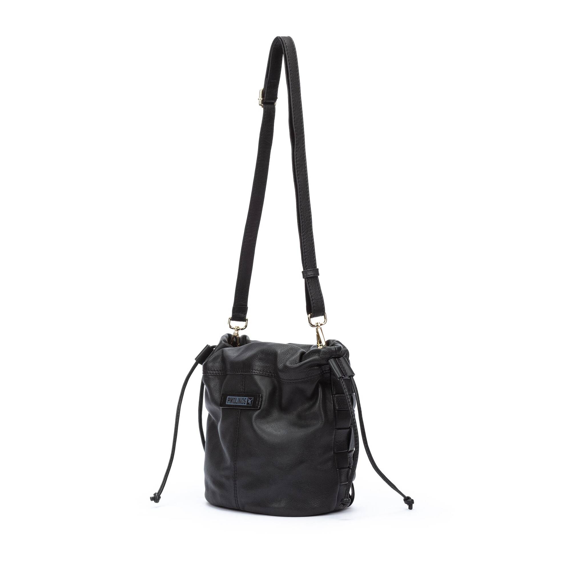 Damska torba typu bucket - CZARNA