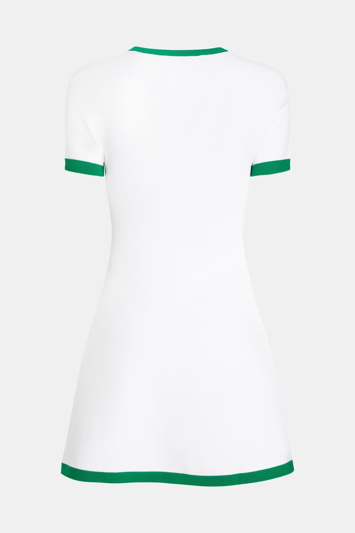 Nahtlos verarbeitetes Strickkleid mit Rundhalsausschnitt