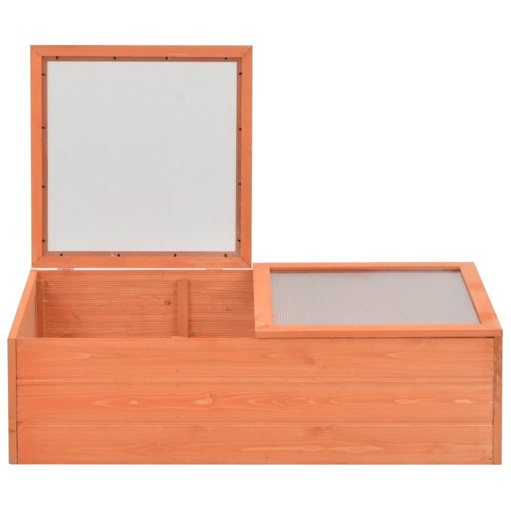 vidaXL Gewächshaus Anzucht Blumen Obst Gemüse Gewächshaus Holz 100x50x34 cm