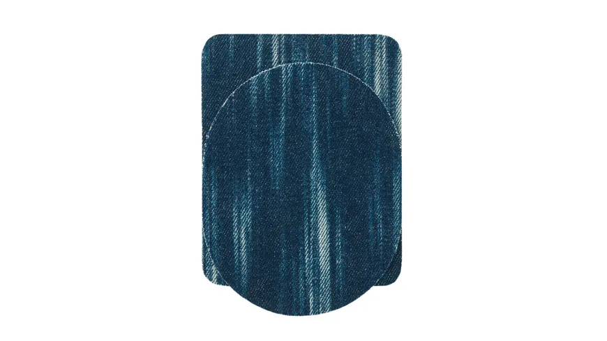 Mono Quick Bügelmotiv Flicken blau, Sparpack