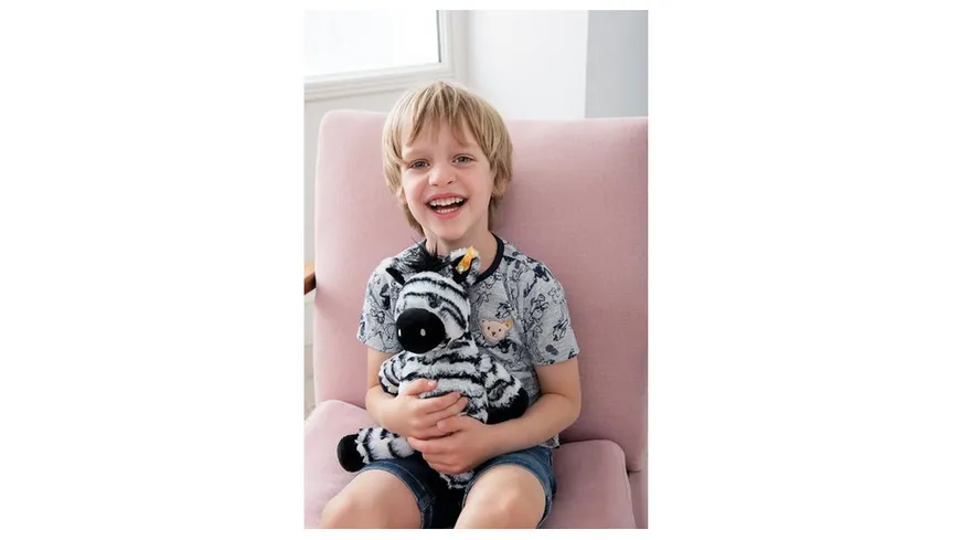 Steiff - 069109 Soft Cuddly Friends Zora Zebra, 30 cm