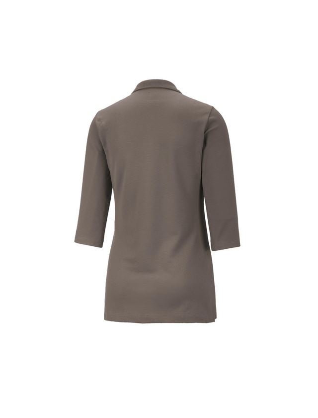 e.s. Piqué-Polo 3/4 Arm cotton stretch, Damen