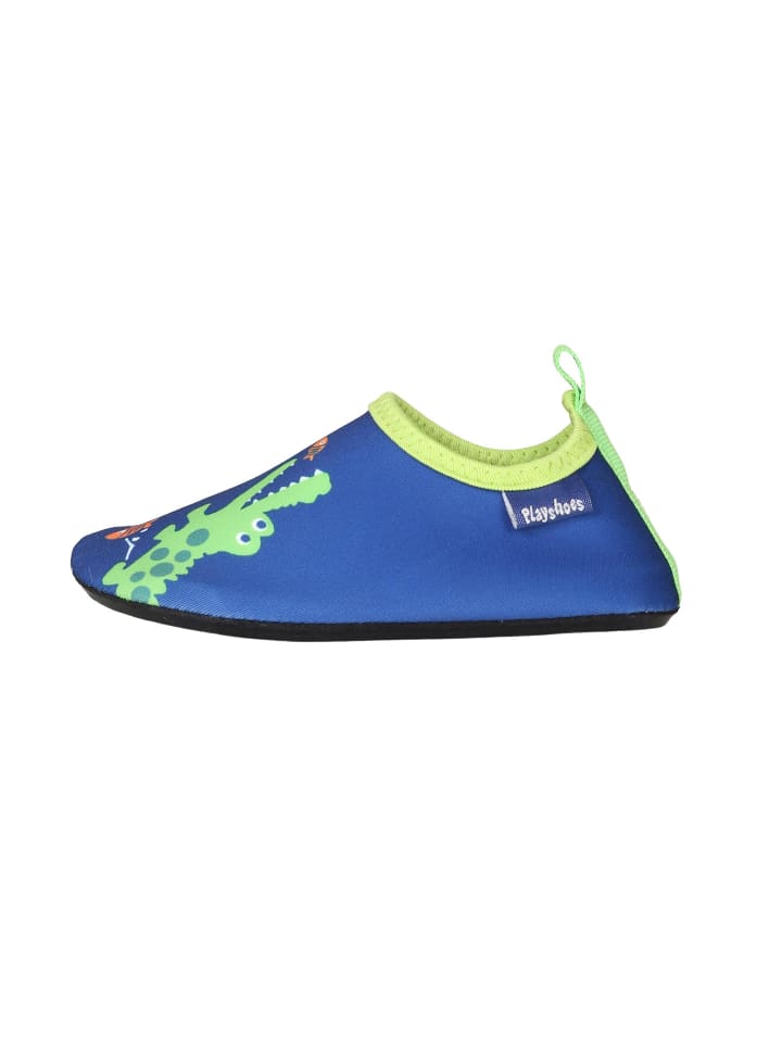 Playshoes Barfuß-Schuh Krokodil in Marine günstig kaufen