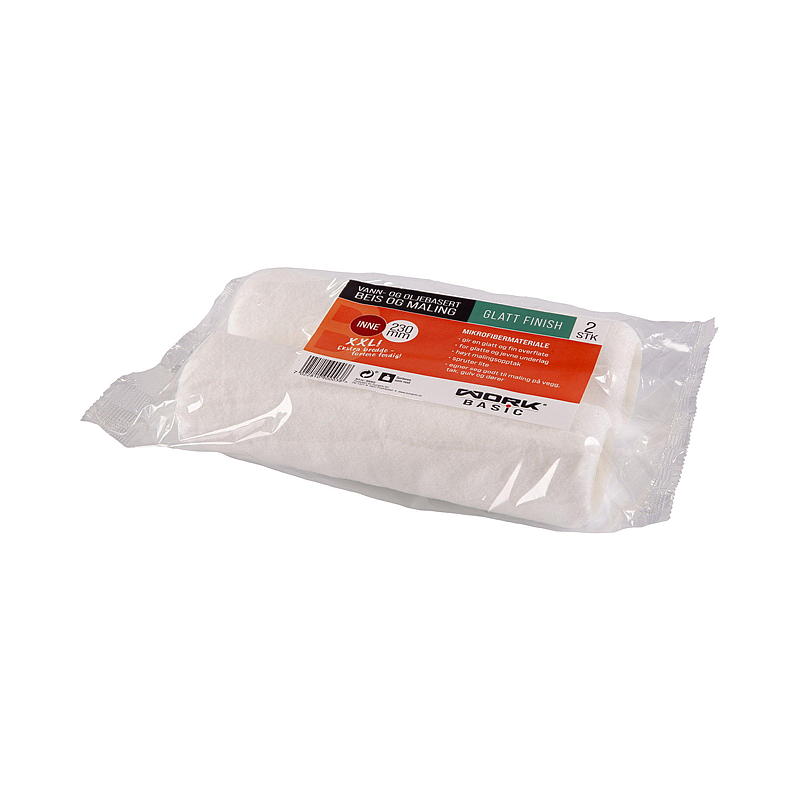 Work Basic Rulle 2-pk 230 mm mikrofiber 10 mm, Work