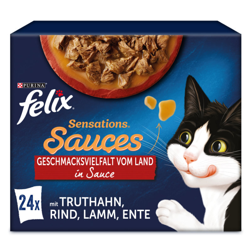 Felix Nassfutter Felix Sensations Saucen 24x85g
