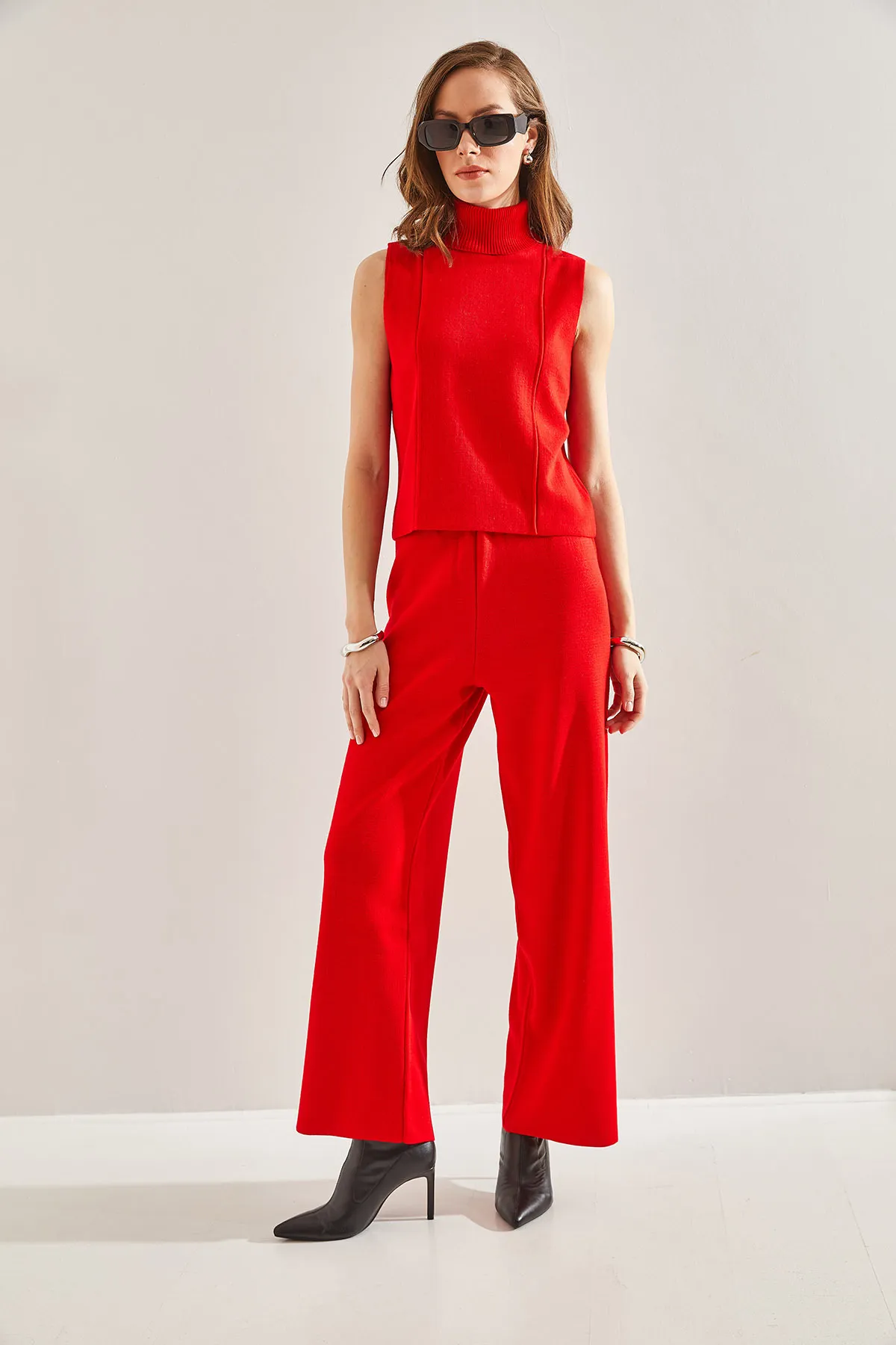 Bianco Lucci  Zweiteiler - Rot - Regular Fit