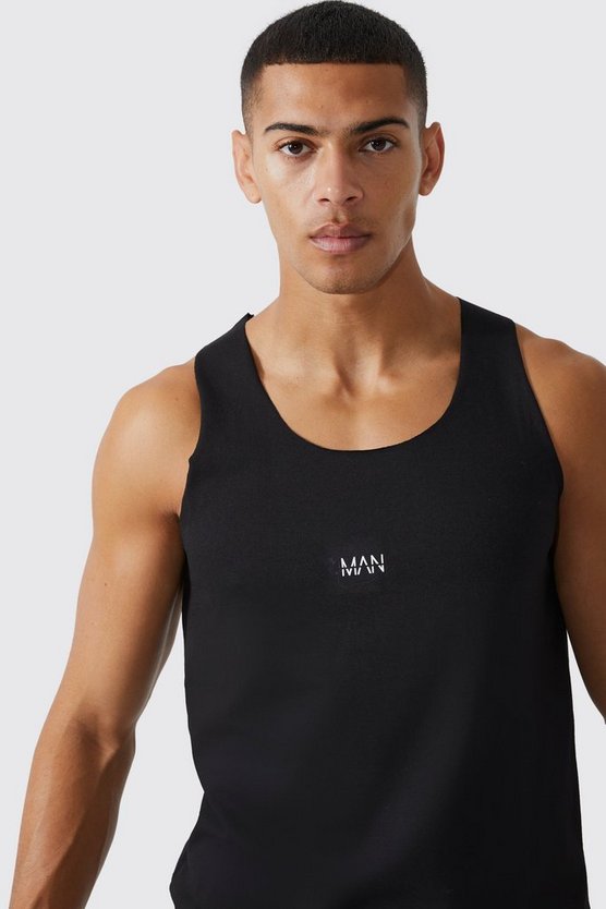 Man Active Gym Basic Muscle-Fit Tanktop