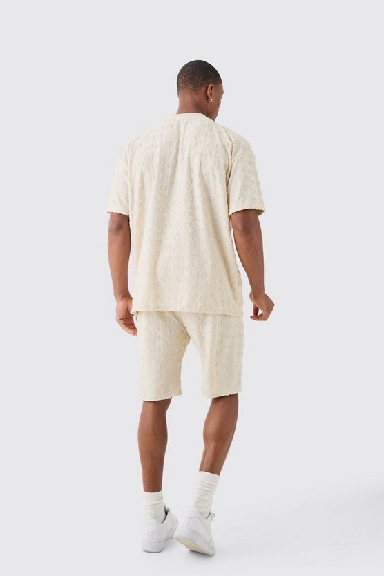 Oversize Man Jacquard T-Shirt & Shorts