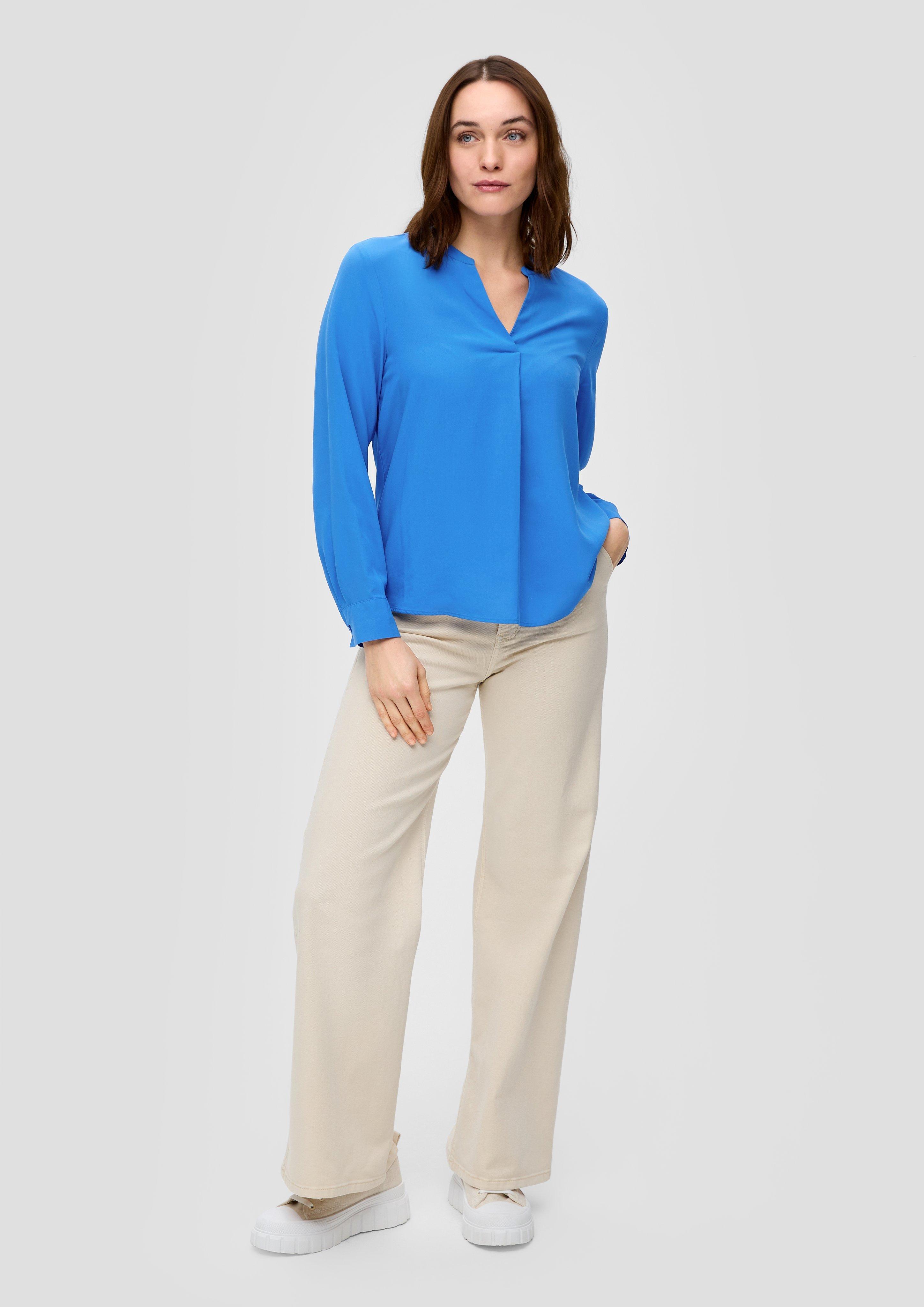 Viskosebluse mit Tunika-Ausschnitt  2142221-5531
