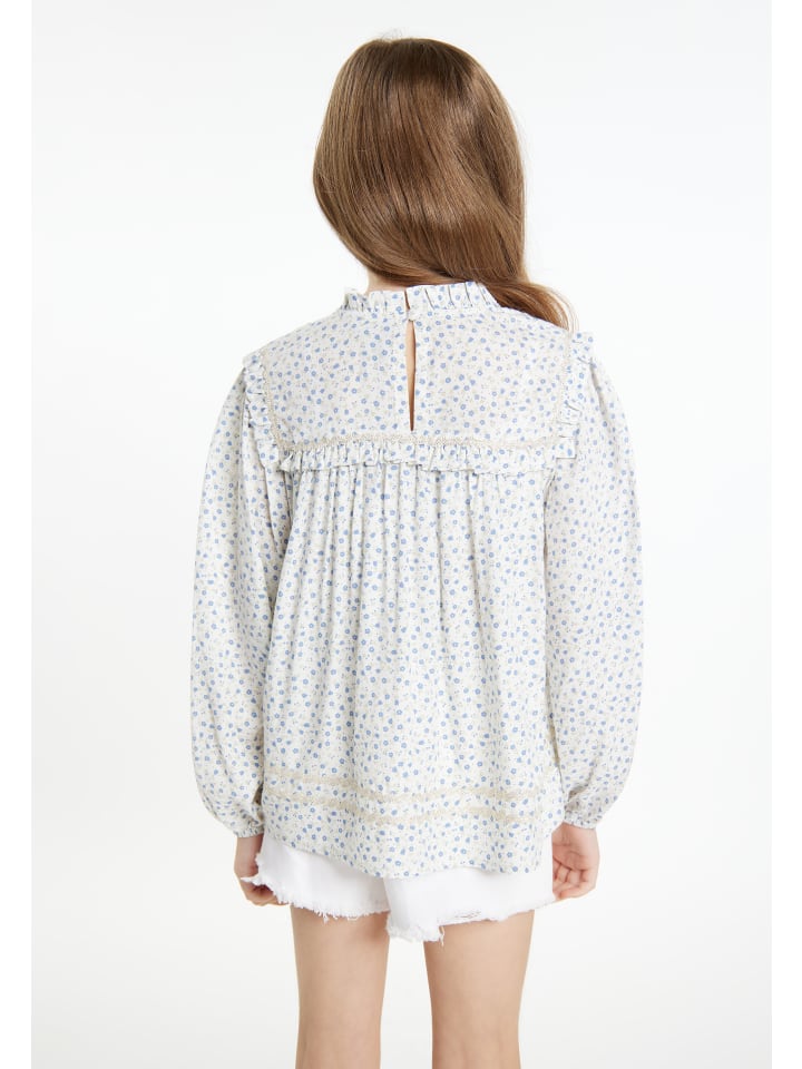DreiMaster Vintage Bluse in Blau günstig kaufen