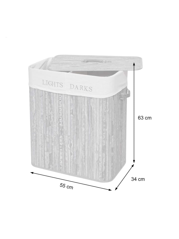 MCW Wäschekorb C21, Dunkelgrau günstig kaufen onesize