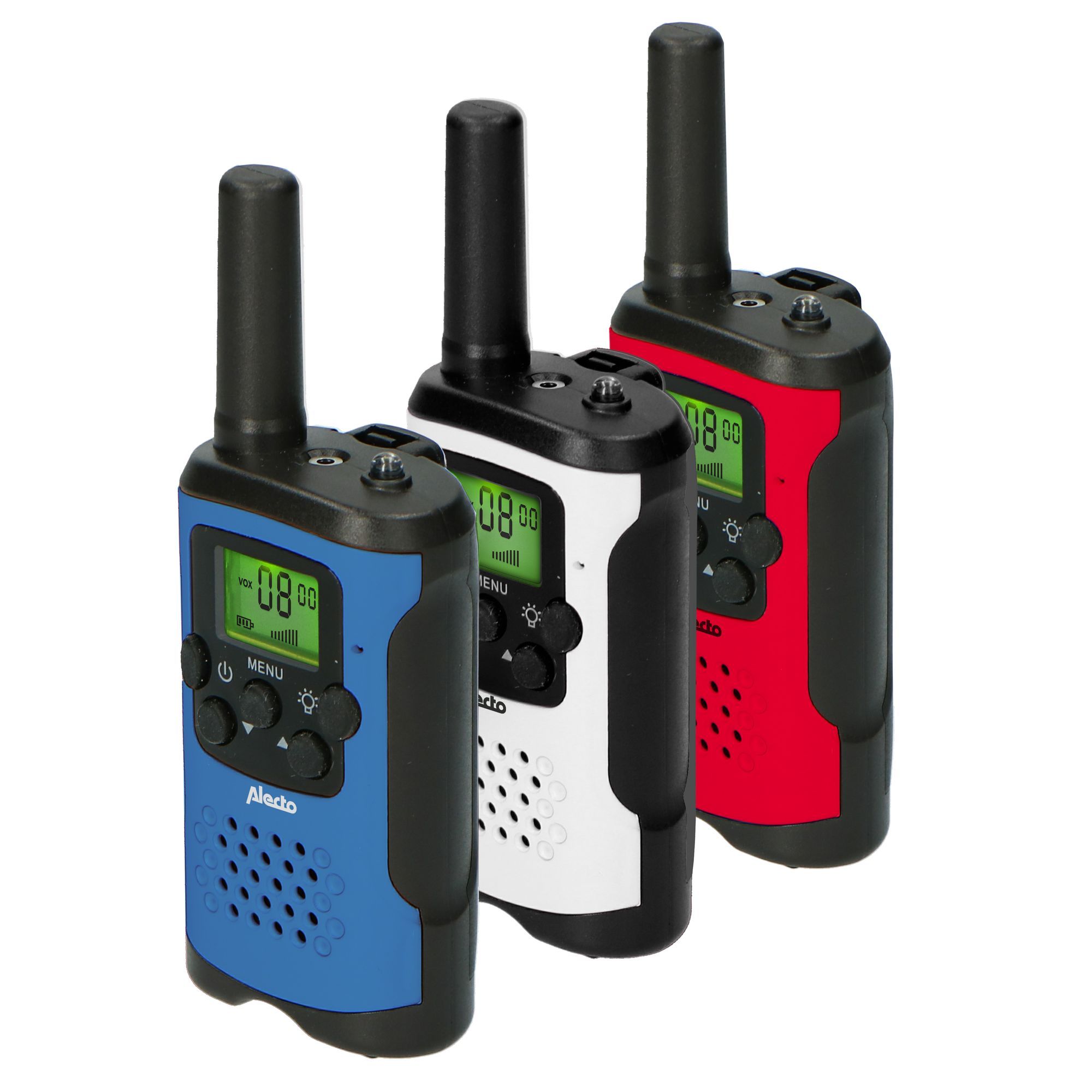 Alecto FR113 Set mit drei Walkie-Talkies