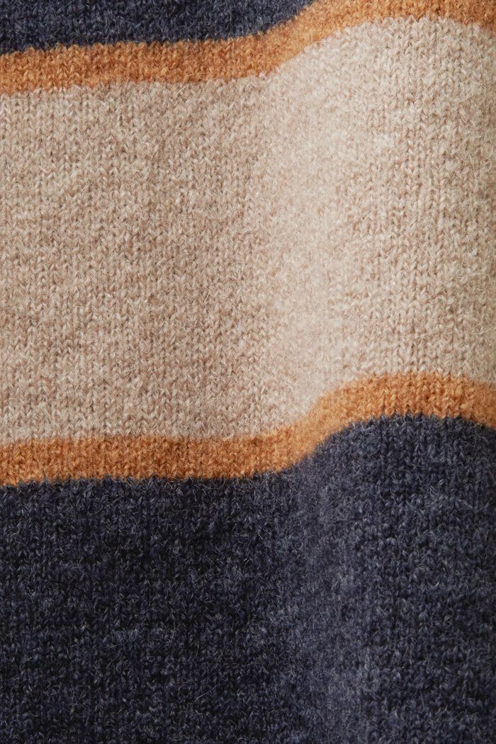 Gestreifter Pullover aus Wollmix