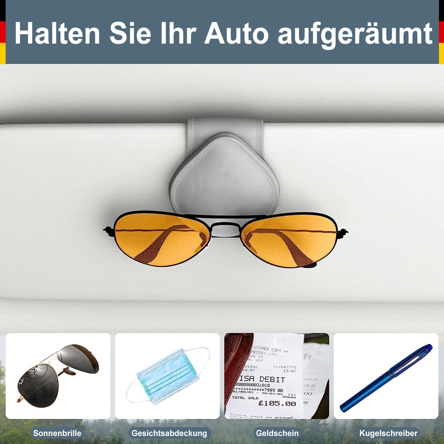 MAGICSHE Brillenetui Sonnenblende, Brillenhalter Aufbewahrung 1 PC