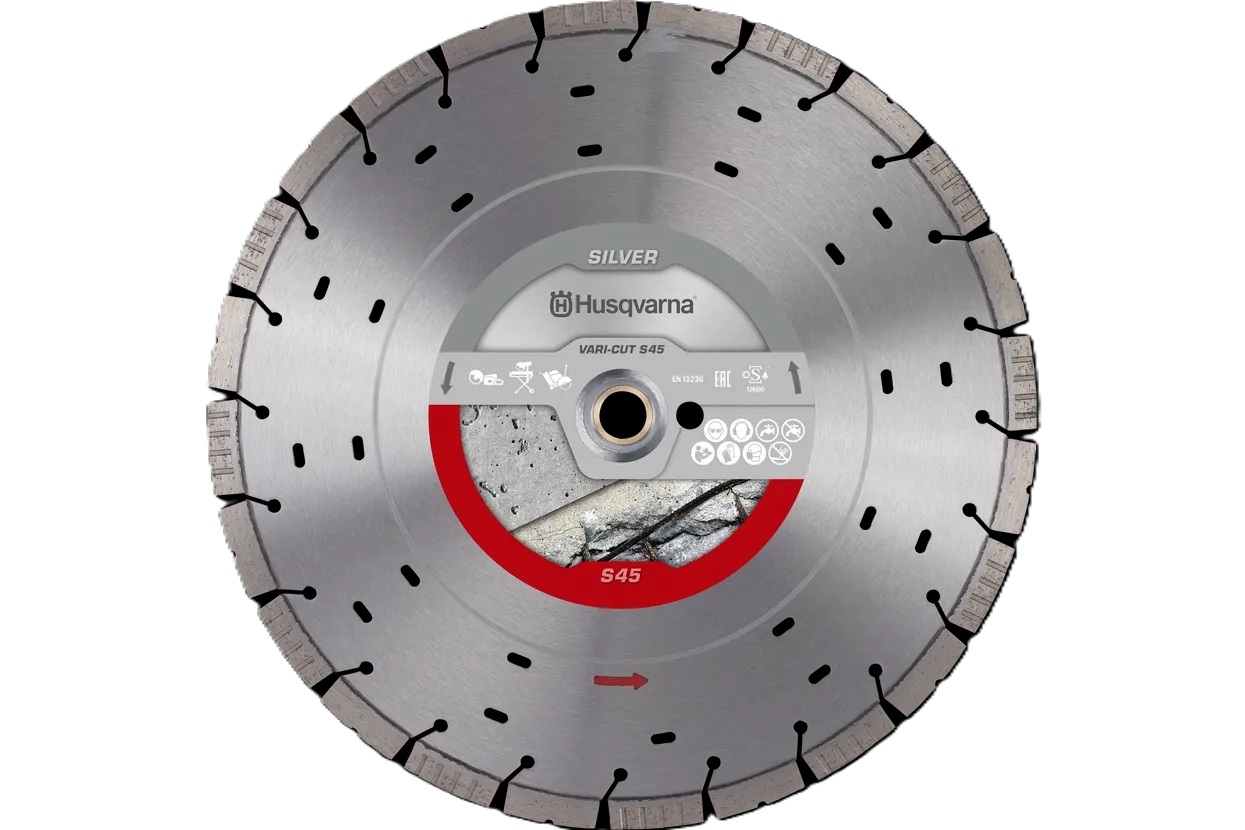 Husqvarna 534972110 Vari-Cut S45 Turbo ploščati diamantni žagin list za mokri/suhi beton 300x25,4/20,0 mm